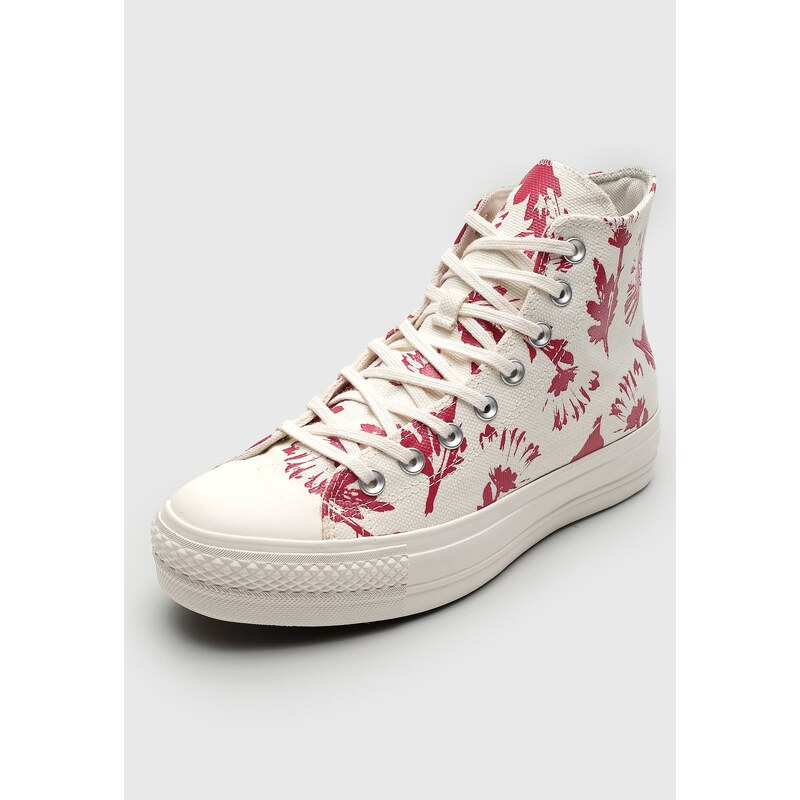 Tênis Feminino All Star Converse Plataforma Casual CT0495 Branco