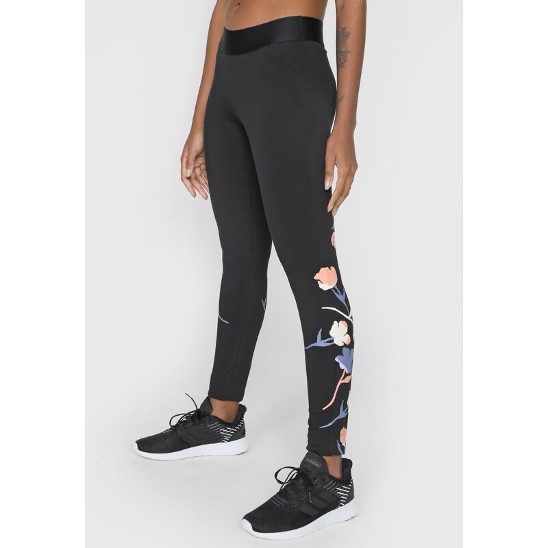 Legging preta hot sale adidas