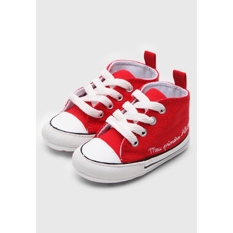 Tênis Bebê All Star Converse Chuck Taylor - Preto/vermelho