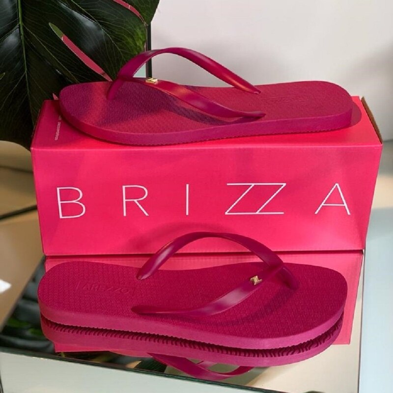 Chinelo brizza Arezzo Arezzo Rosa GLAMI .br