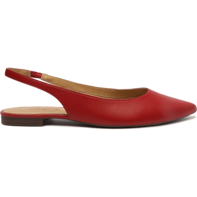 Sapatilha Vermelha Slingback Bico Fino Anacapri GLAMI .br