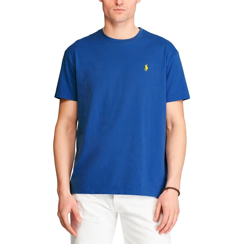 Camiseta Ralph Lauren Masculina Custom Slim Fit Preta