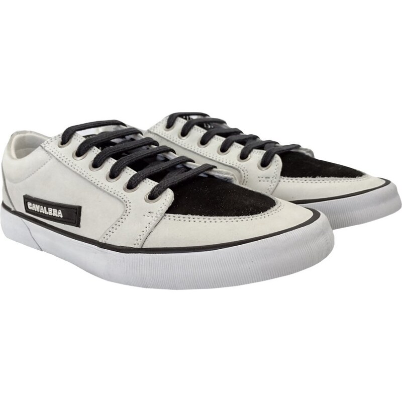 Tênis Cavalera Running Stripes Branco e Preto - FutFanatics