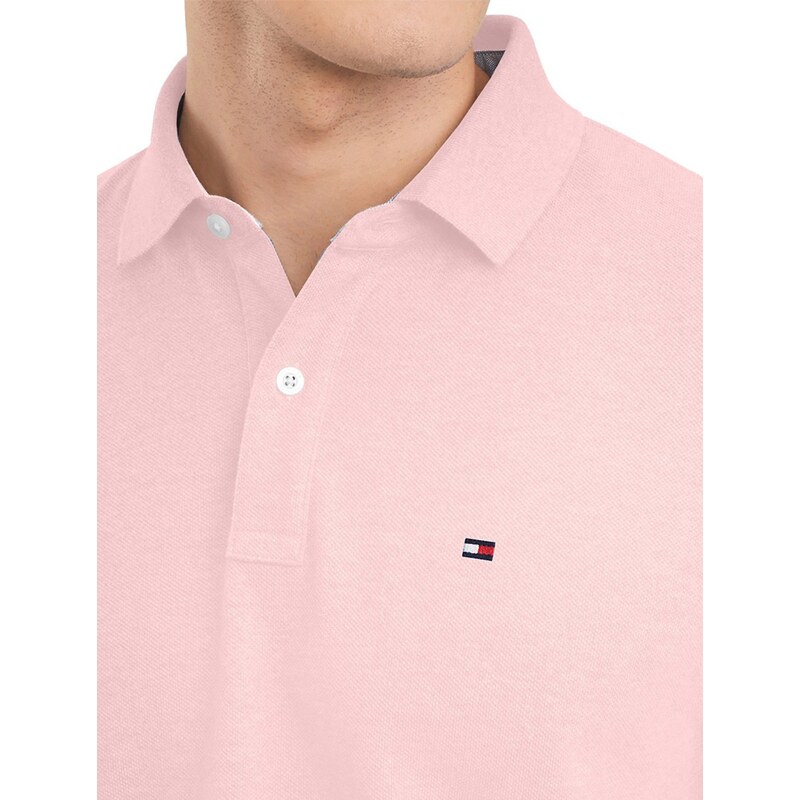 Polo Tommy Hilfiger Masculina Coupe Sur Ivy Rosa