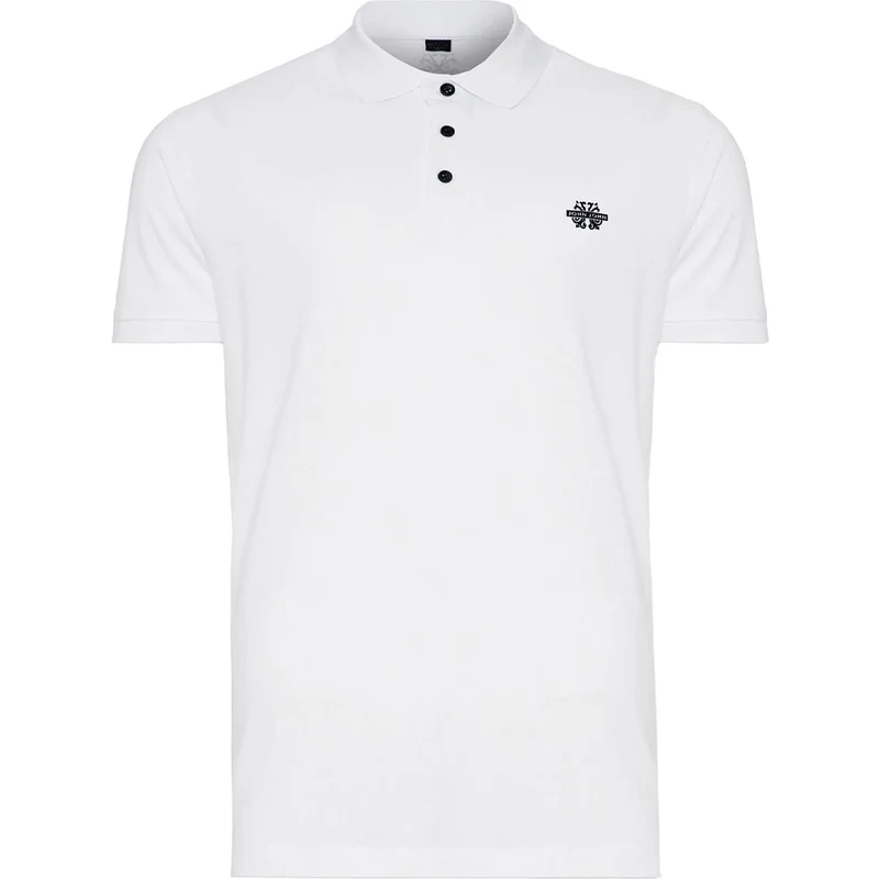 Camiseta John John Masculina Regular Logo Points Branca - Branco