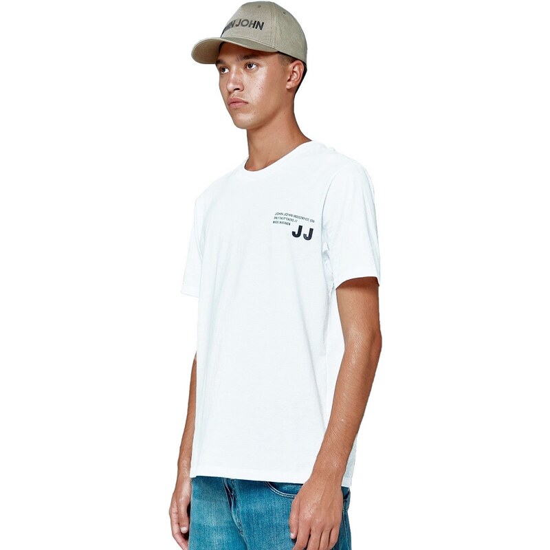 Camiseta John John Masculina Regular Splashed Live It Branca - Branco