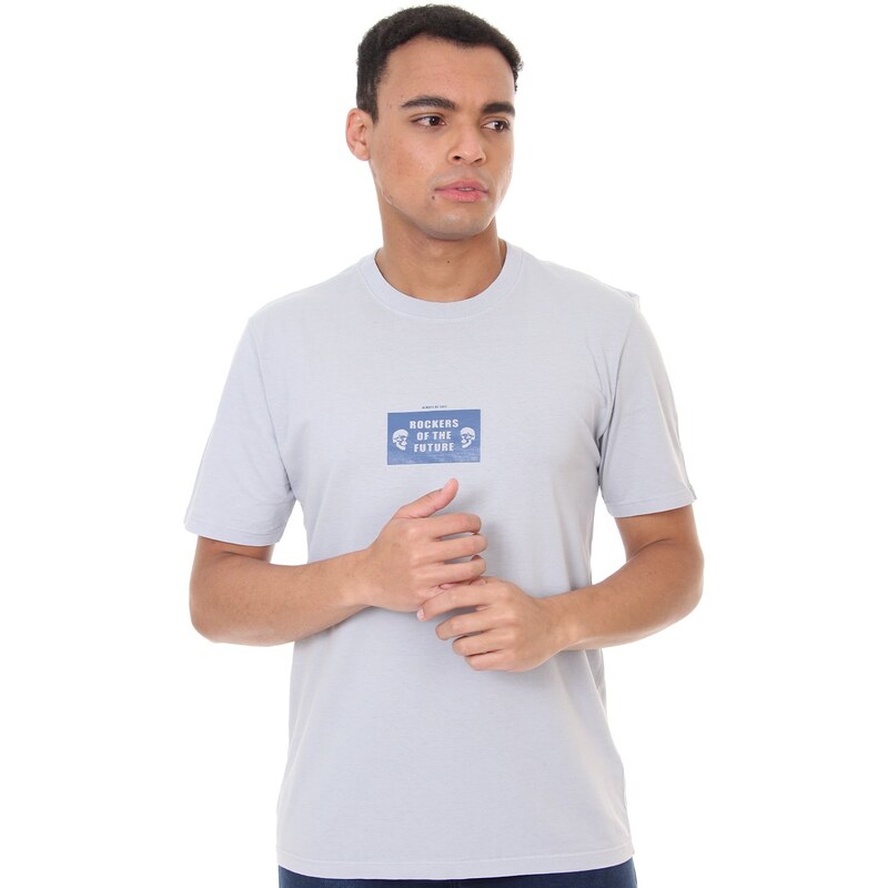 Camiseta John John Masculina Rx Hundred Degrees Cinza