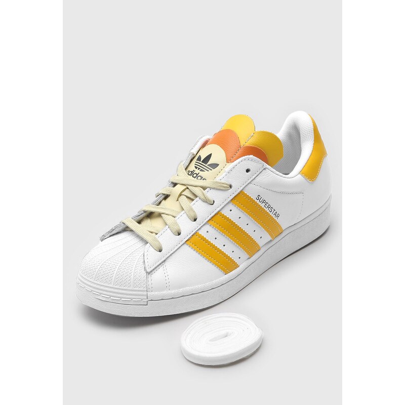 adidas Originals Tênis Feminino Superstar, Branco/Branco., 5