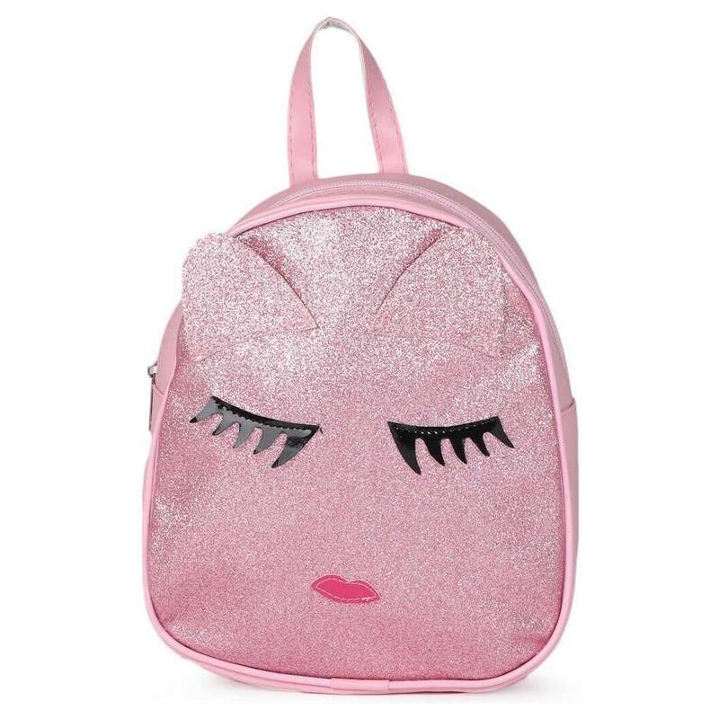 Mochila Infantil Lyllo Orelha de Gatinho Rosa 