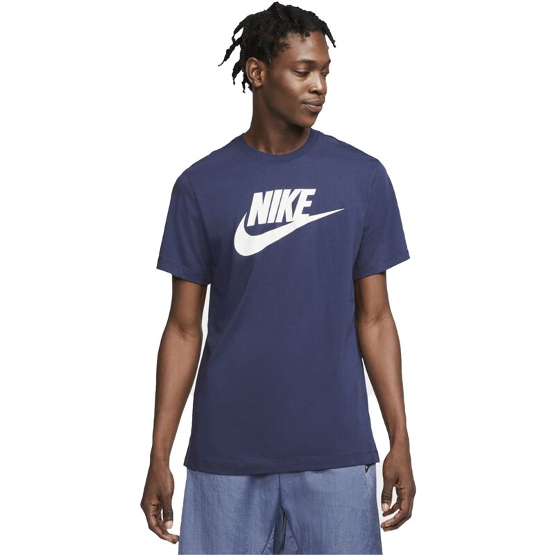 Camiseta Nike Masculina Sportswear Large Logo Azul Marinho - GLAMI