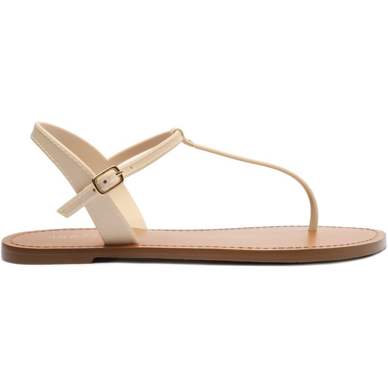 Sand lia Rasteira Off White Injetada Slim Arezzo GLAMI .br