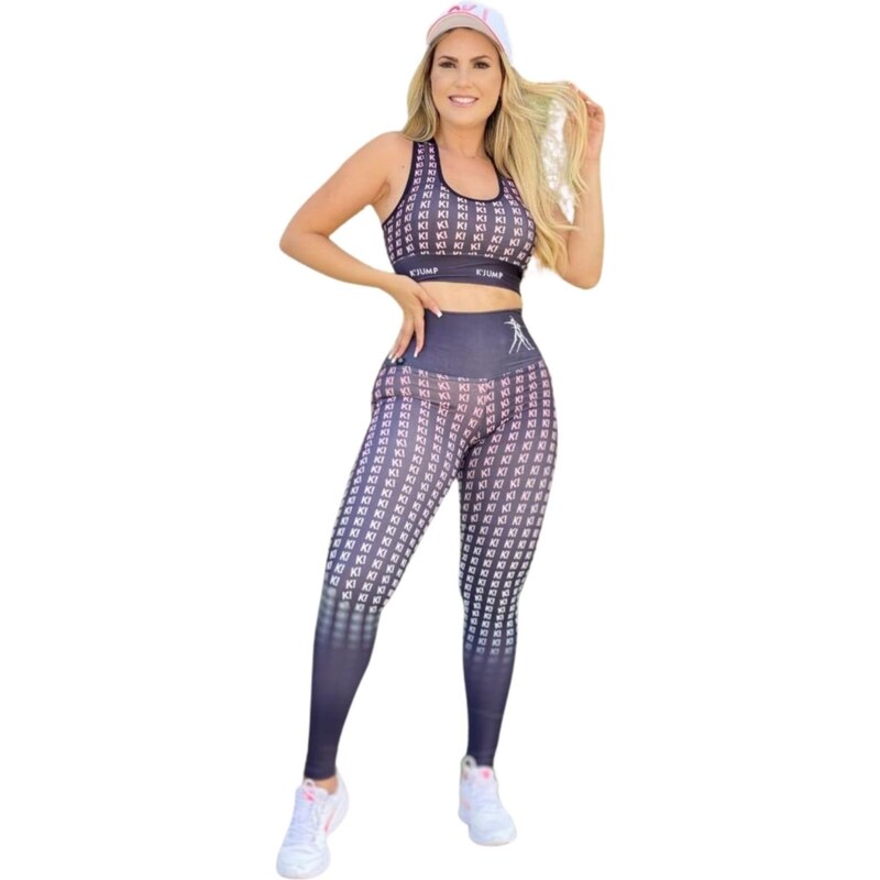 Calça Legging Fitness 3D Poliamida Premium