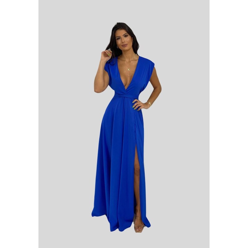 Vestido Longo Mil Formas Azul Royal Nana Marie - Nana Marie