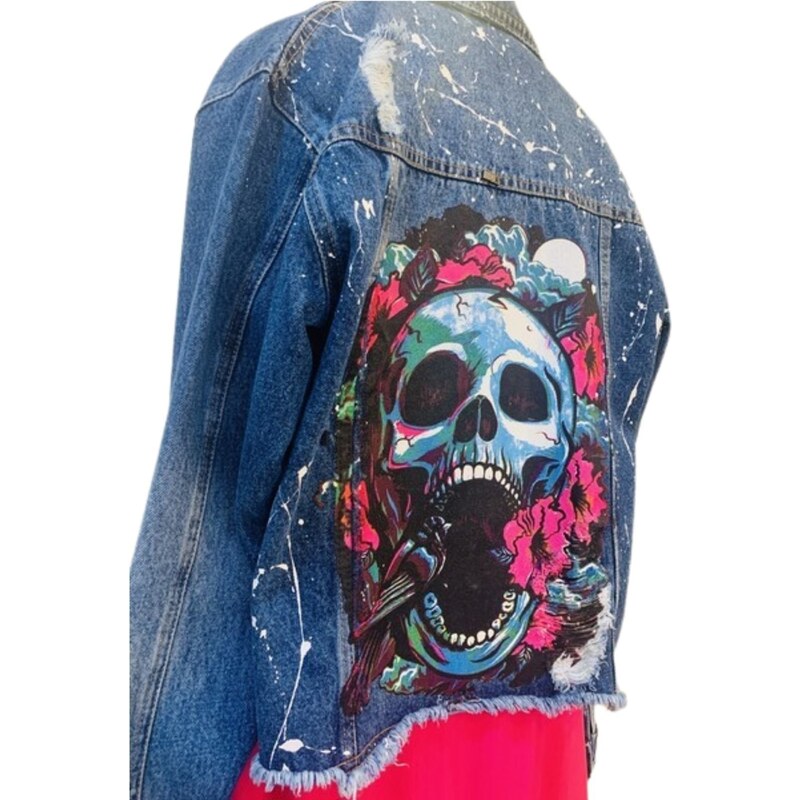 Jaqueta store jeans caveira