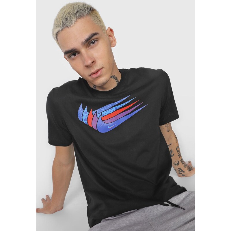 Camiseta Kappa Sportswear Masculina - Preto