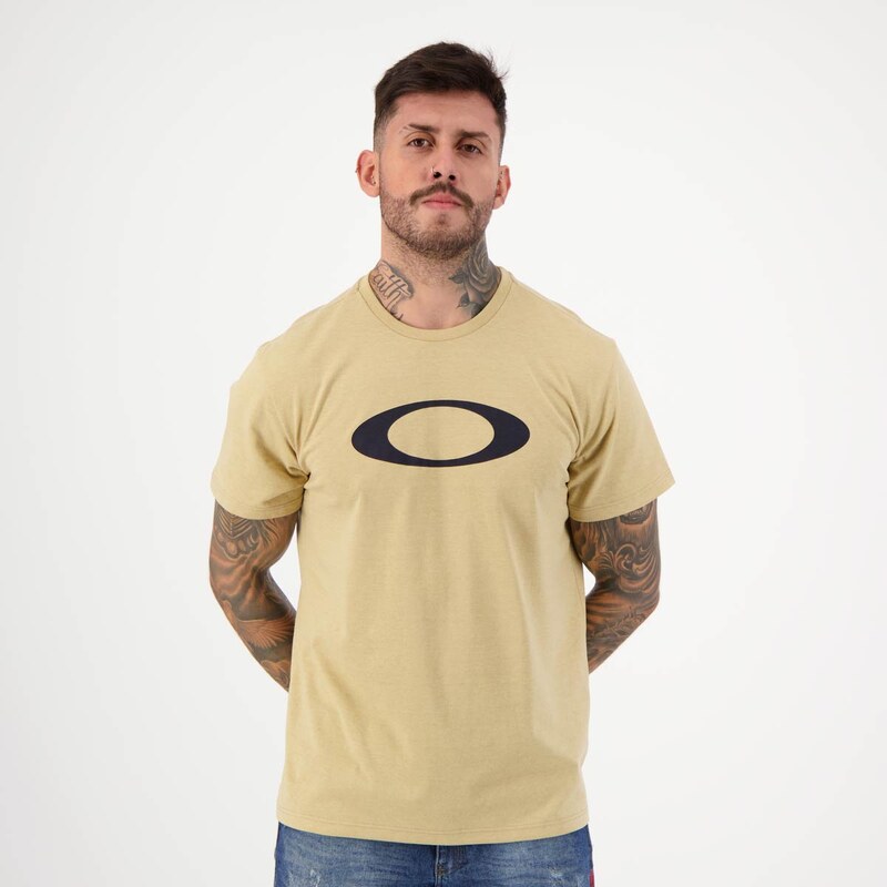 Camiseta Oakley Ellipse Skull Masculina - Branco