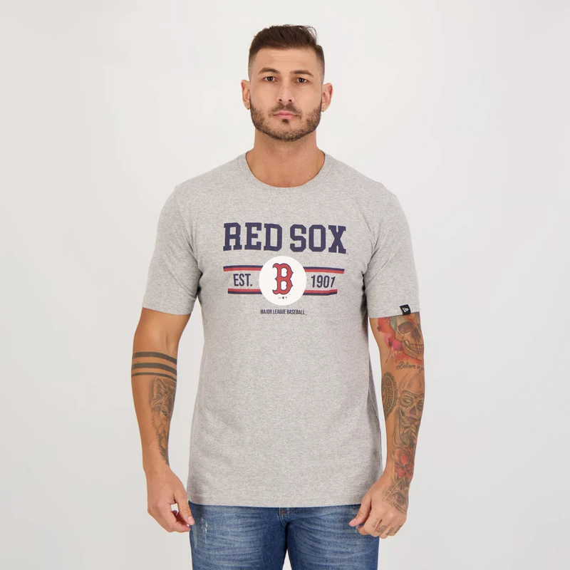 Camiseta New Era Boston Red Sox Azul-marinho