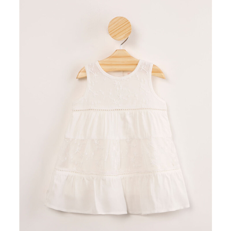 Vestido branco sale infantil c&a