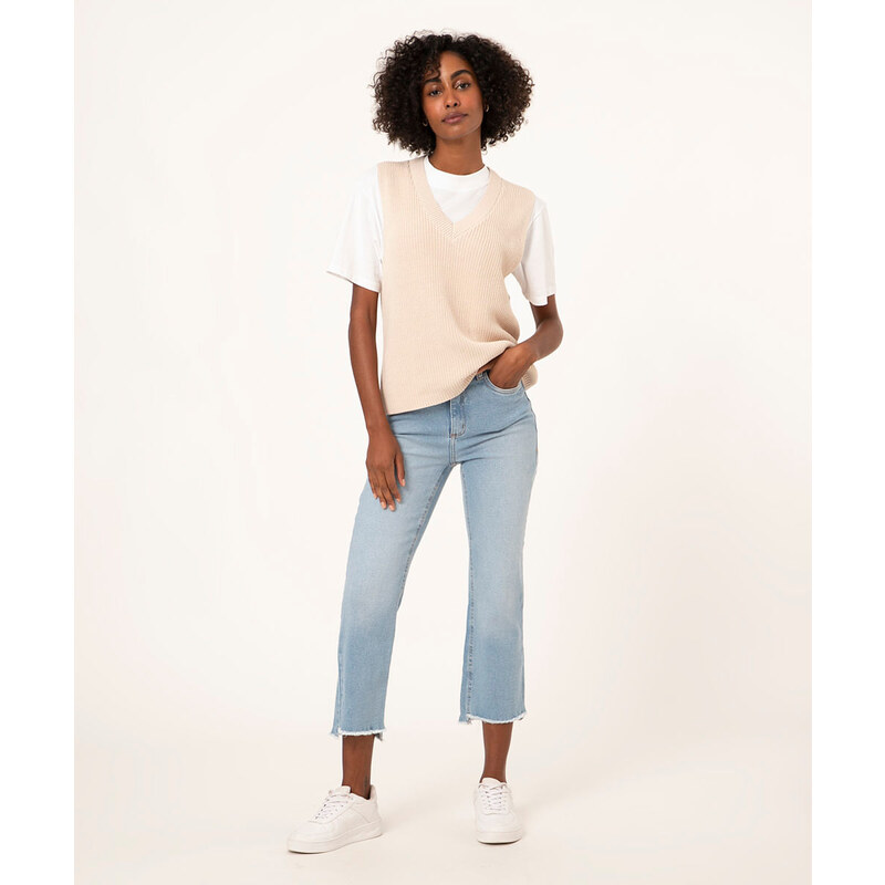 Calça jeans flare store c&a