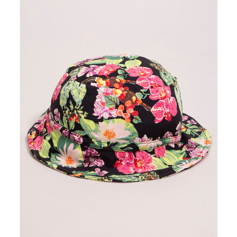 C&A chapéu infantil estampado floral com proteção uv50+ além dos mares alter do chão multicor