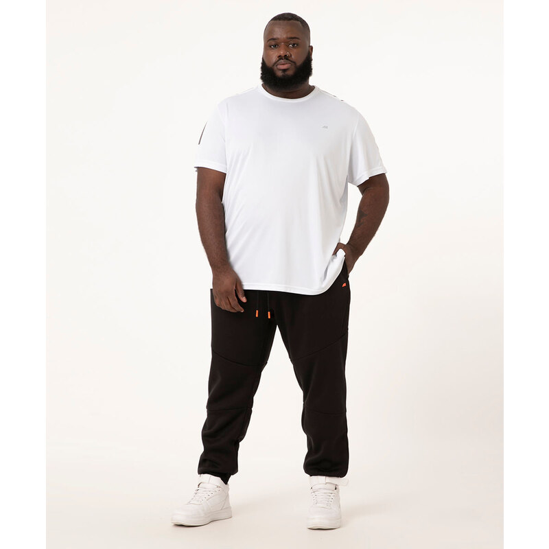 C&A calça jogger de moletom plus size ace preto 