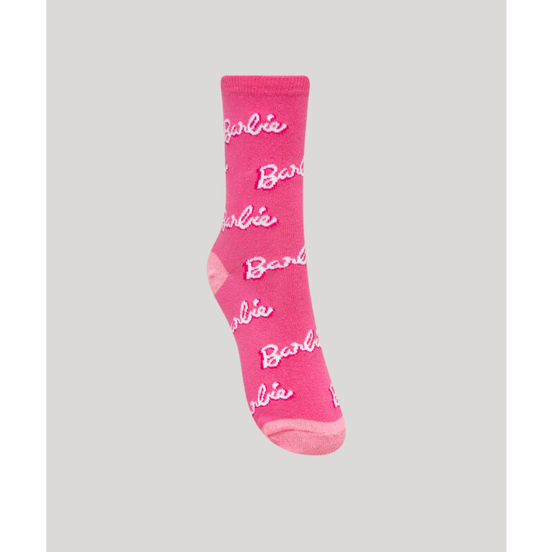 meia cano longo barbie rosa - C&A