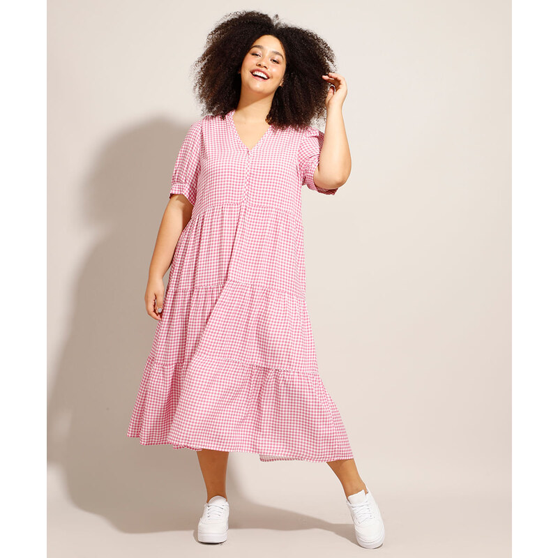 Cea vestido xadrez cheap