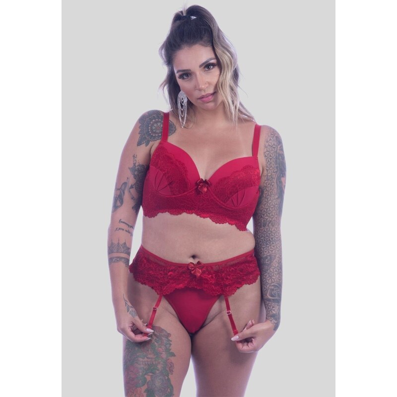 Conjunto de lingerie Vermelho Love