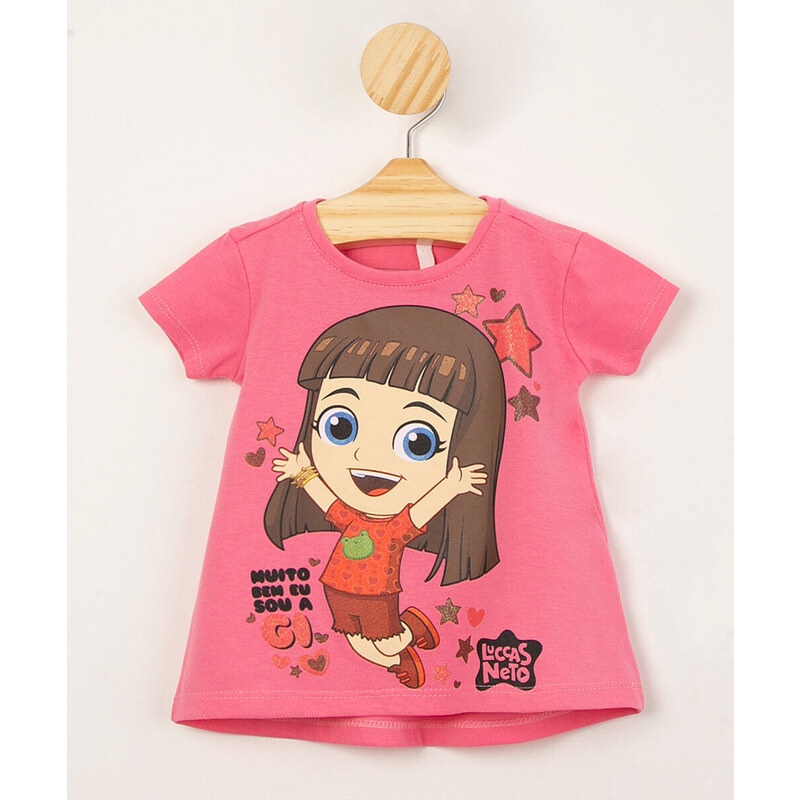 Camisa para Meninas Tema Luccas Neto Gi