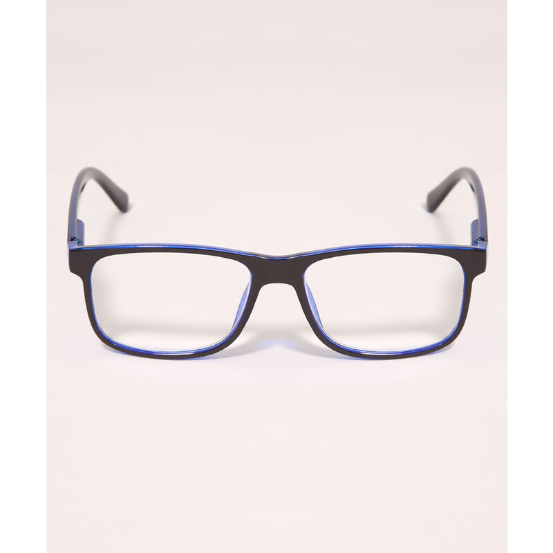 C&A Armação Para Óculos de Grau Masculina Quadrada Ace Azul Marinho