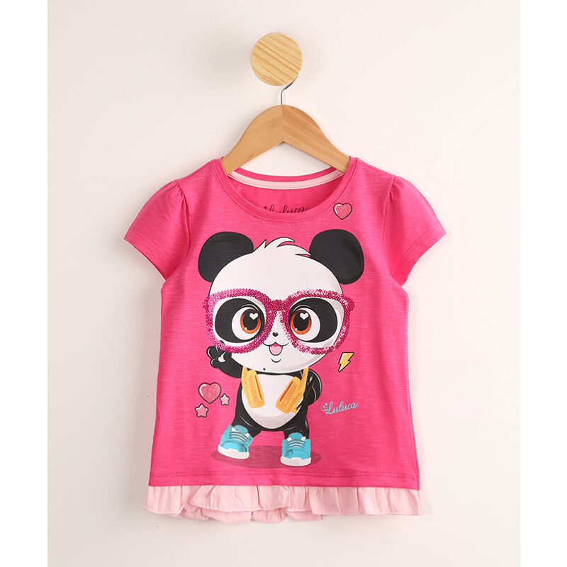 Camisas Camiseta Luluca E Panda r Adulto E Infantil