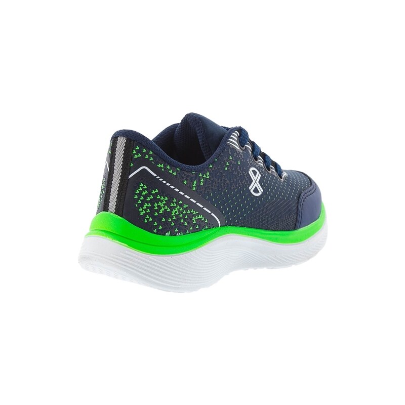 Tênis Infantil Vertus Jogging Texturizado Neon Marinho - 28
