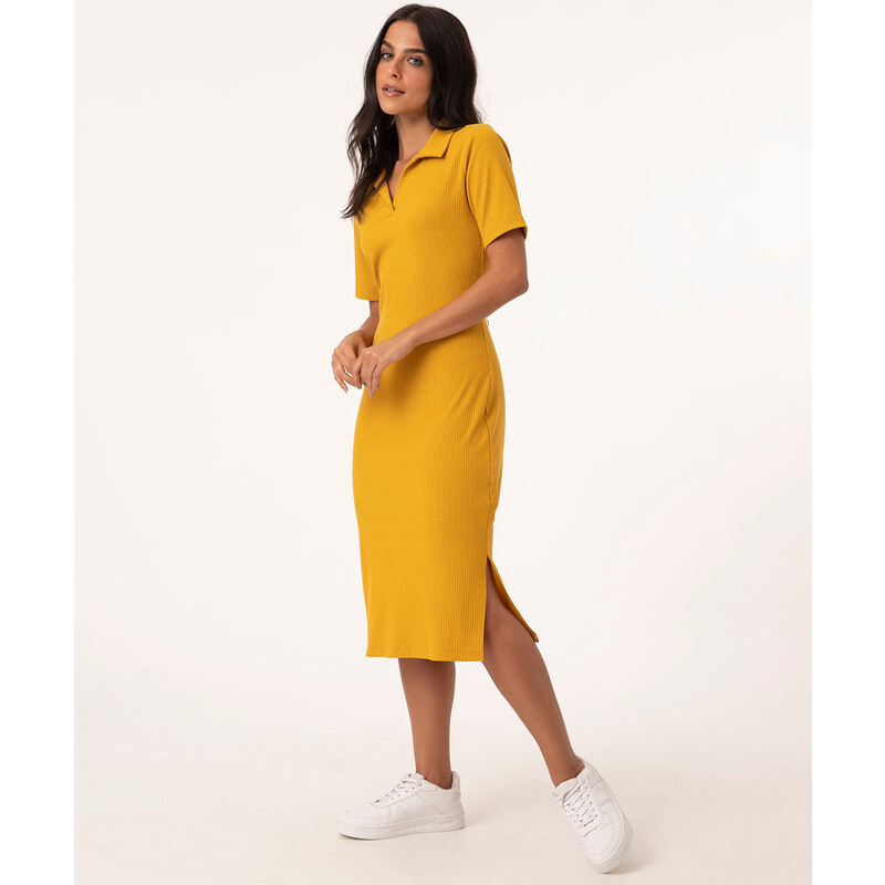 Vestido store polo midi