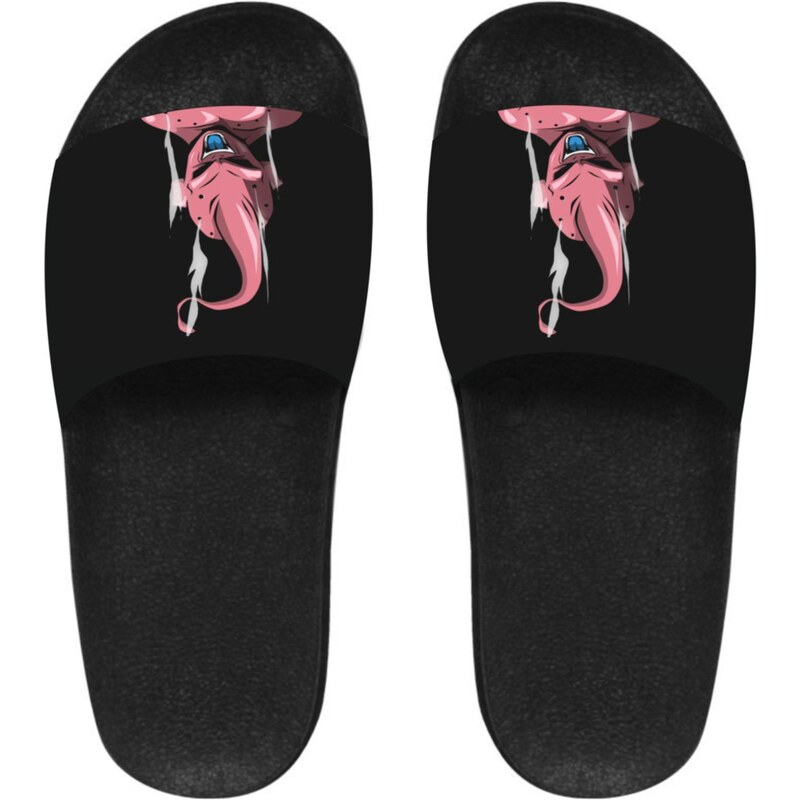 Laquilla Chinelo Slide Masculino Detalhe Estampa Majin Boo Preto 