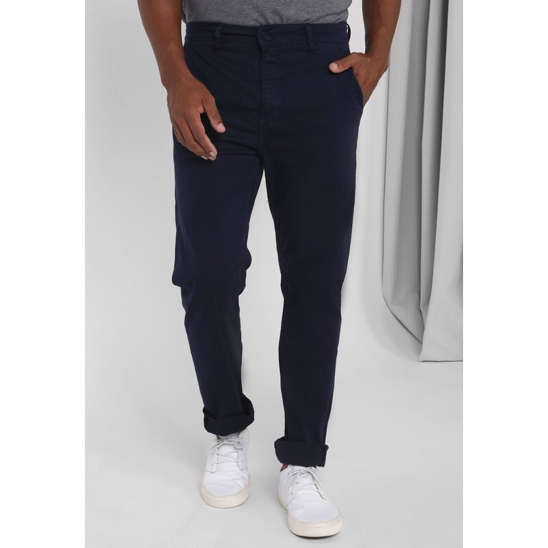 Calça Aeropostale Masculina Moletom Jogger Azul Mescla