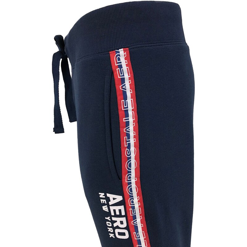 Calça Aeropostale Moletom Masculina Aero Sash Azul Marinho 