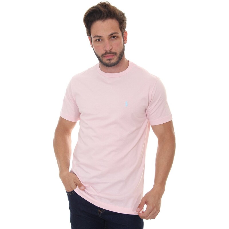 Camiseta Ralph Lauren Masculina Custom Slim Fit Preta