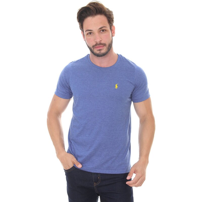 Polo Lacoste Masculina Classic Fit Mescla Areia