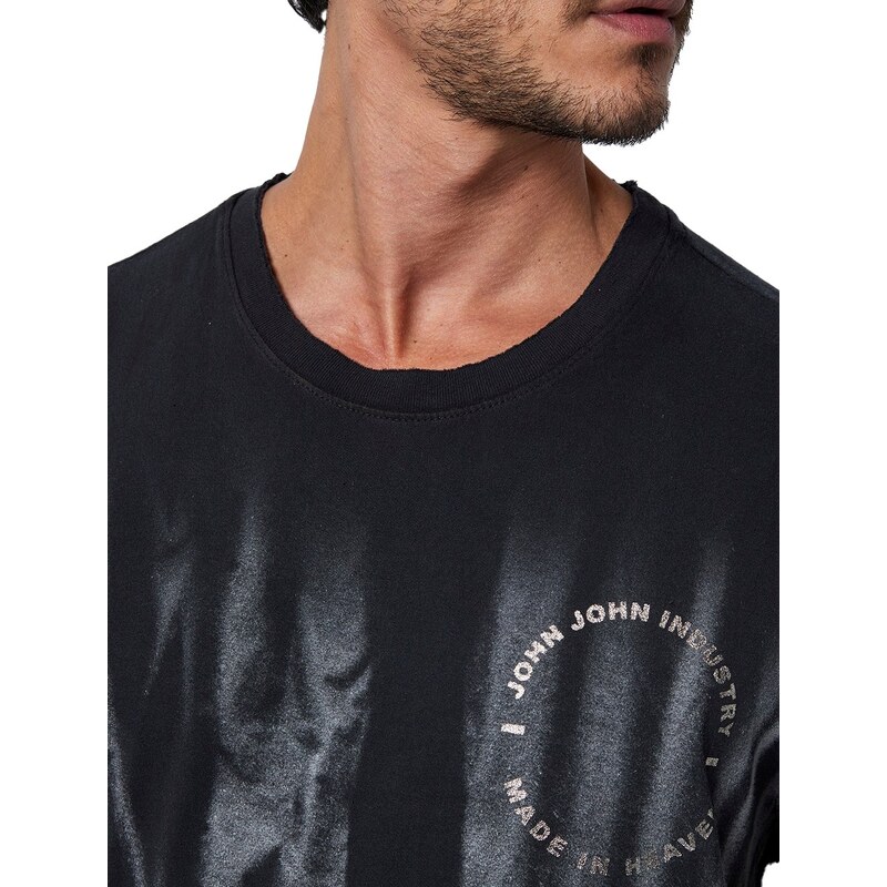 Camiseta John John Masculina Relaxed Two Tigers Preta - Preto