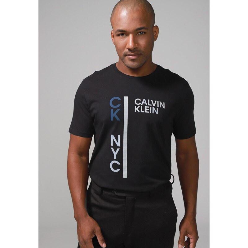 Camiseta Calvin Klein Jeans Logo Preta - Faz a Boa!