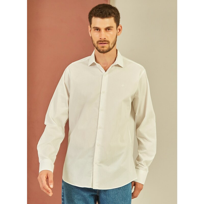 Camisa ML FORUM Slim Fit - Branco - P