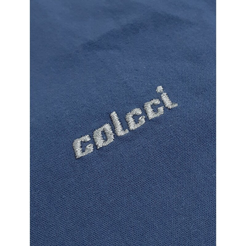 Camisa Colcci Masculina Manga Curta Classic Logo Azul Marinho