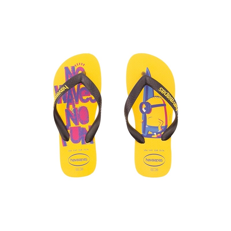 Chinelo Havaianas Have Dual FC Preto e Amarelo 