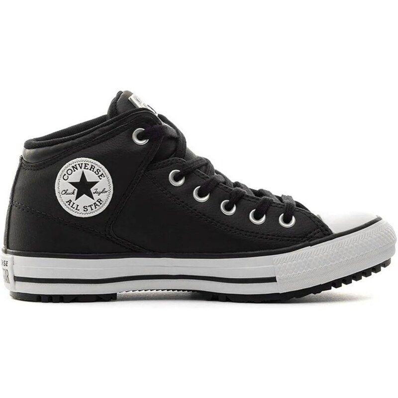 Tênis Converse All Star Chuck Taylor Cano Médio Preto e Branco - FutFanatics