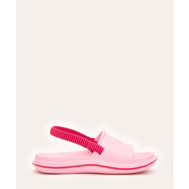 C&A sandália infantil slide leveza pop com elástico zaxy rosa claro