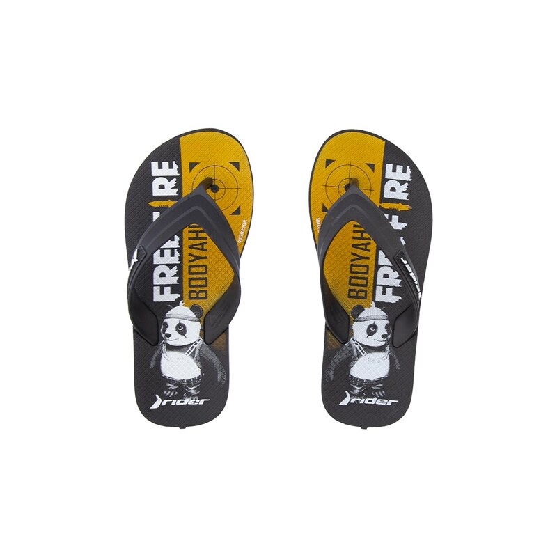 Chinelo Infantil Rider Strike Free Fire Dedo - Preto+Azul