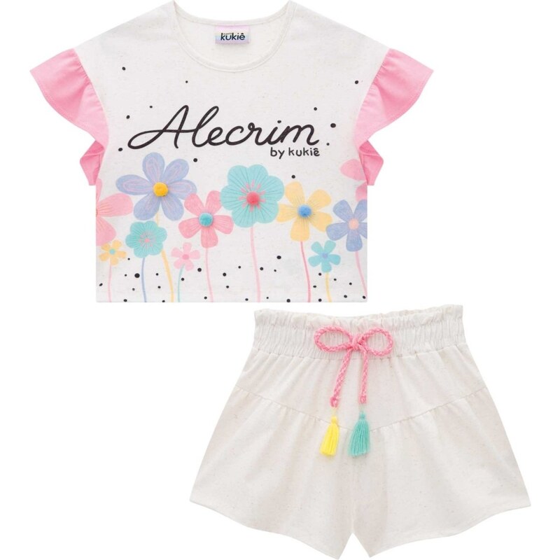 Conjunto Infantil de Moletom para Meninas Blusa + Calça - Milon - Alecrim  Kids