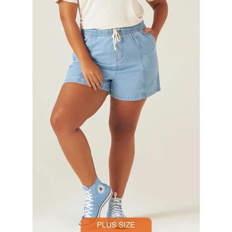 Short jeans hot sale feminino claro