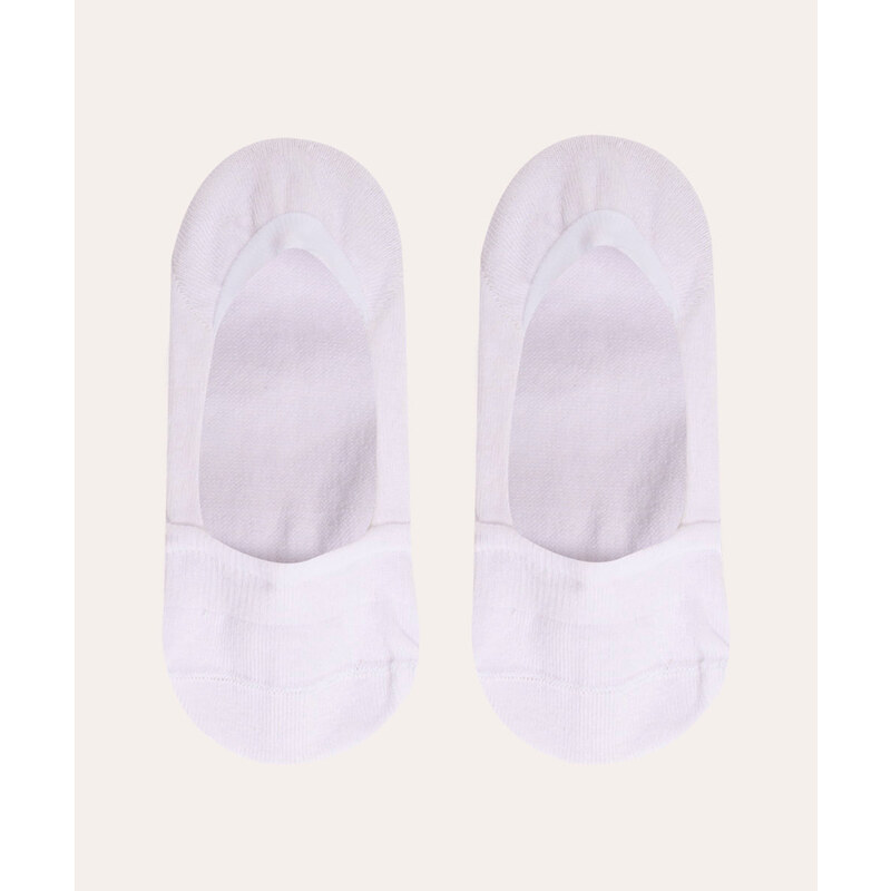 C&A kit de 2 pares de meias invisíveis branco