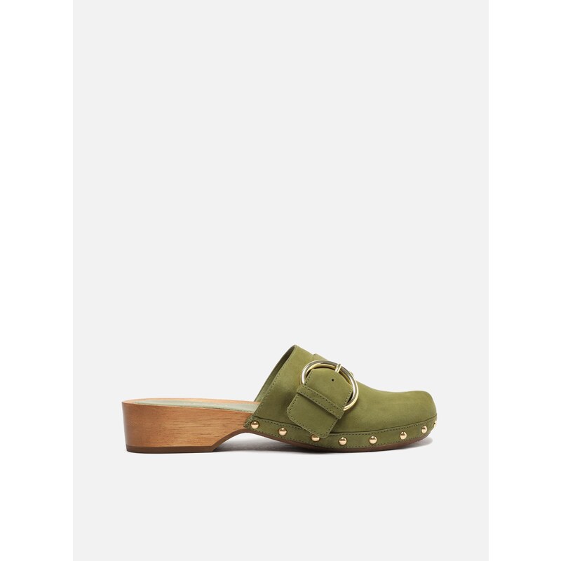 Clog Verde Nobuck Fil Arezzo GLAMI .br